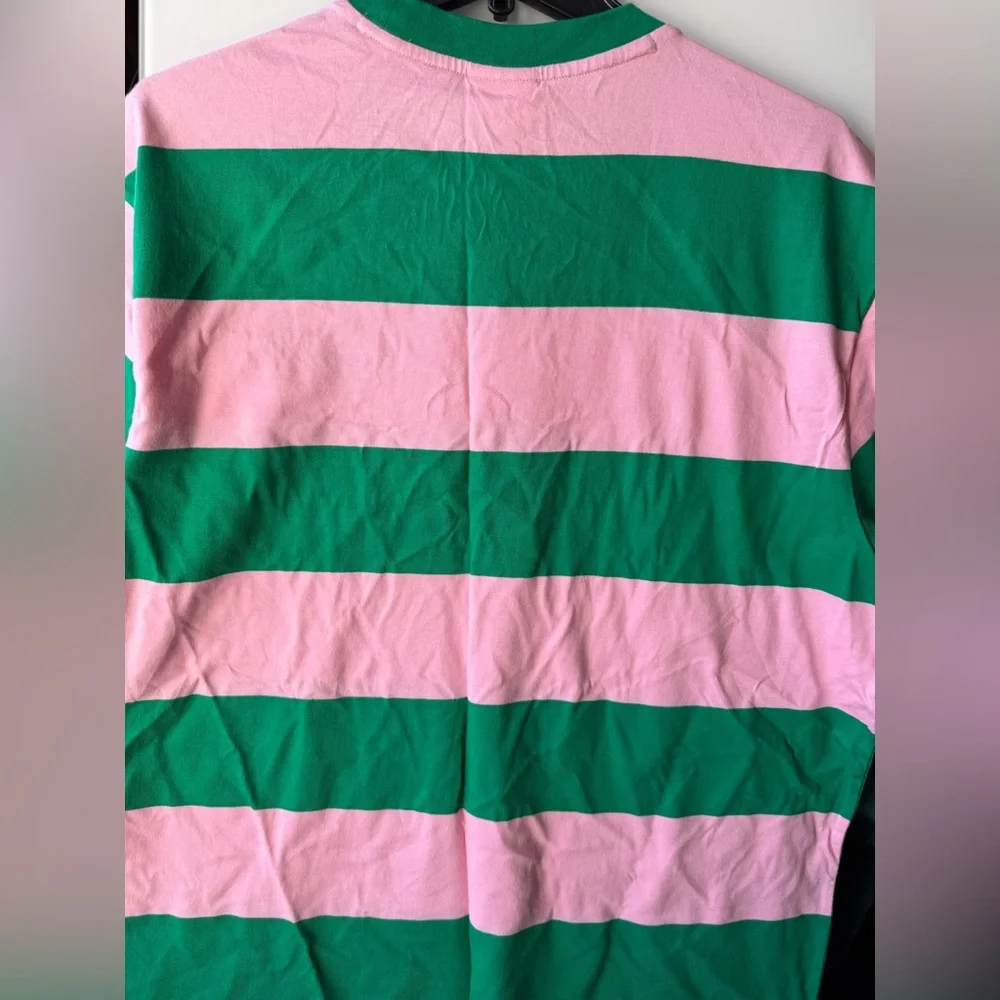 Men’s Large & XL Guess Originals Cane   Striped Tee- Relaxed Fit - Unisex - Picture 3 of 9